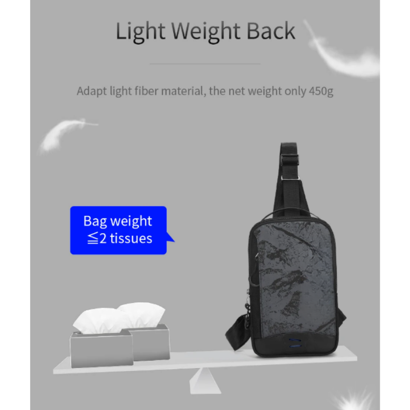Chest Bag TPU Waterproof Camouflage Men Crossbody
