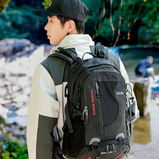Hiking Backpack with 35L Waterproof Cushion Nylon
