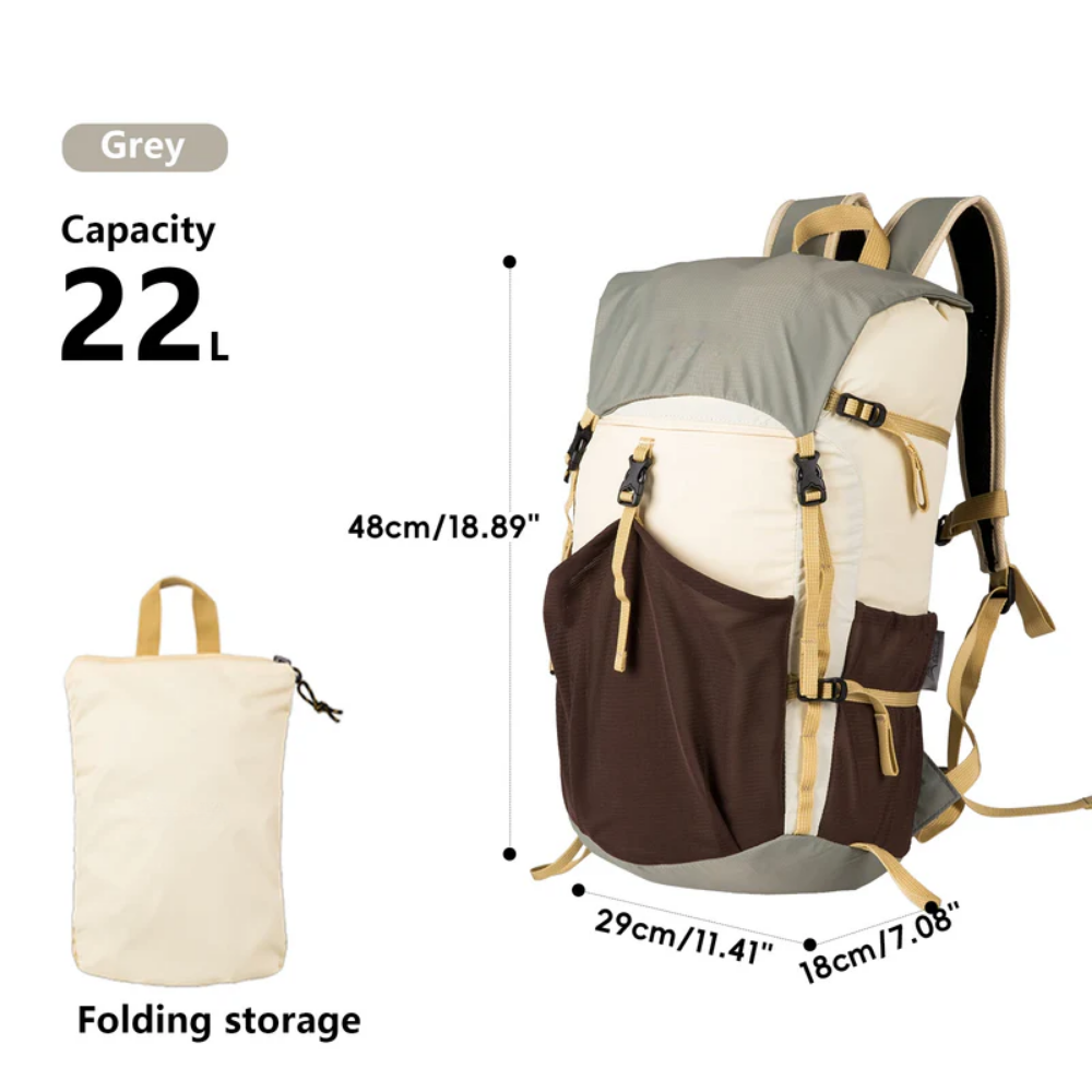 Hiking Backpack with Foldable Ultralight 22L Nylon