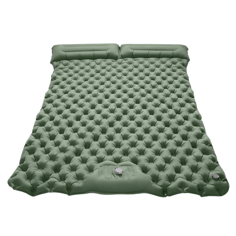 Double Inflatable Sleeping Pad Camping with Built-in Pump