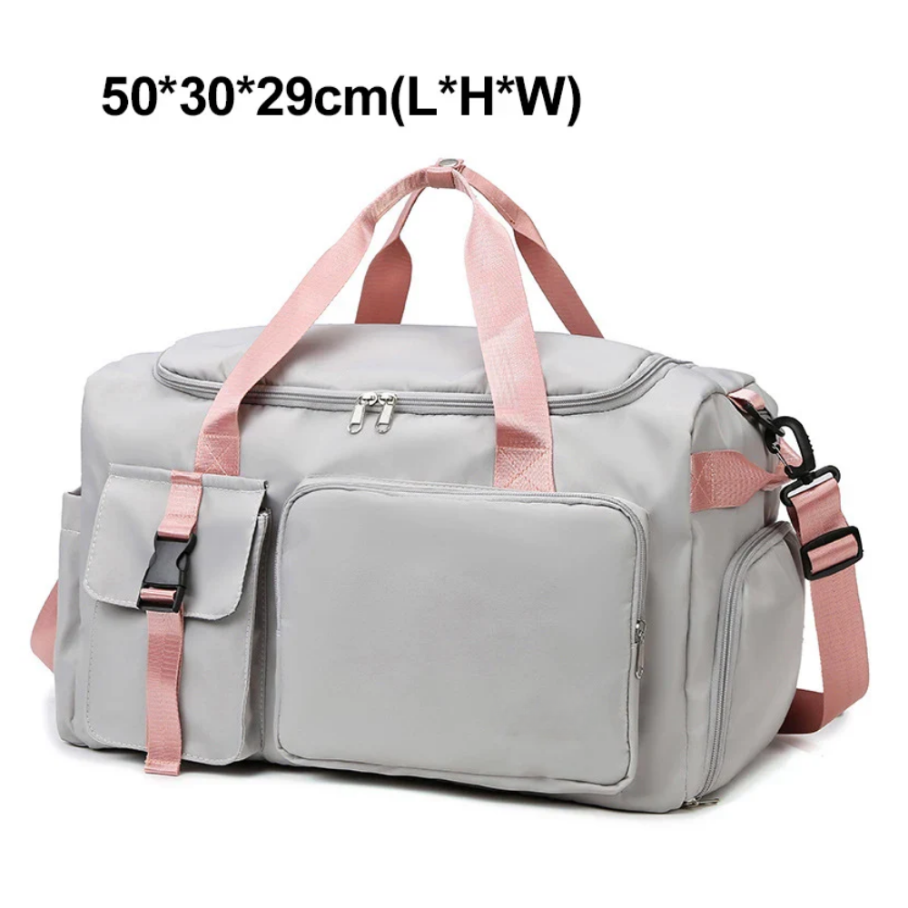 Gym Travel Duffle Bag with Wet Pocket for Women
