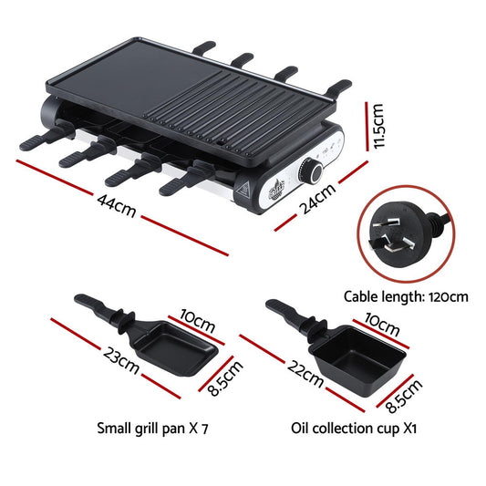 1400W Electric BBQ Grill w/ 7 Cooking Pans