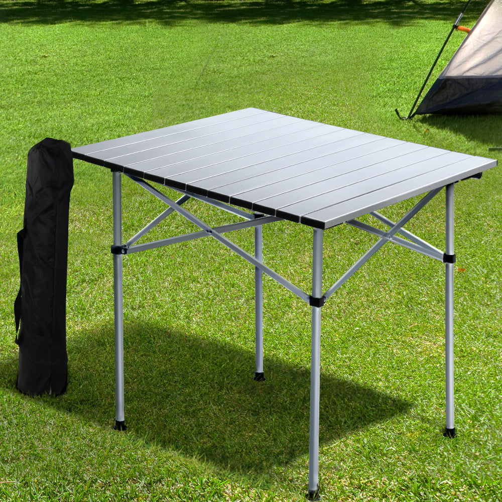 Roll Up Folding Camping Table for Outdoor Picnic