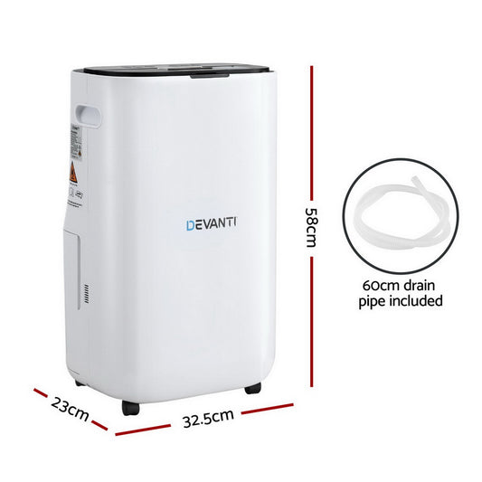 Dehumidifier 20L Air Purifier White