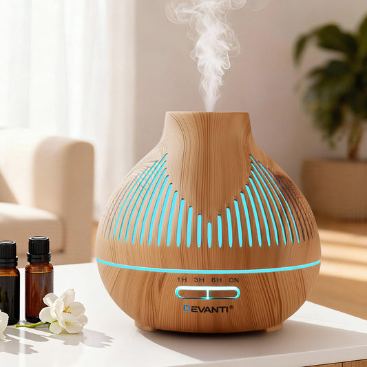 Ultrasonic Aroma Diffuser Aromatherapy 400ml LED Lights