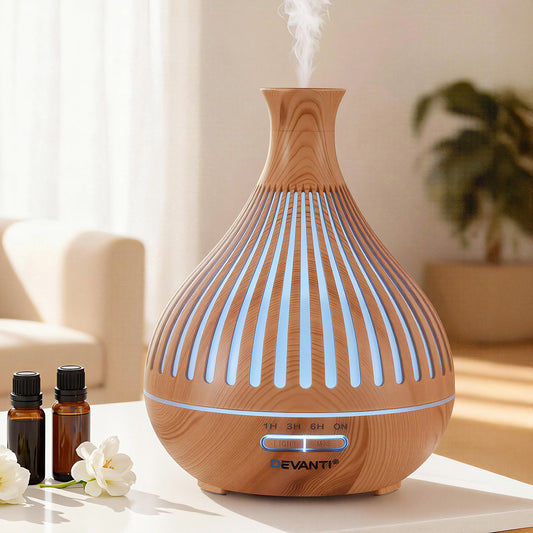 Ultrasonic Aroma Diffuser Aromatherapy 400ml LED Lights
