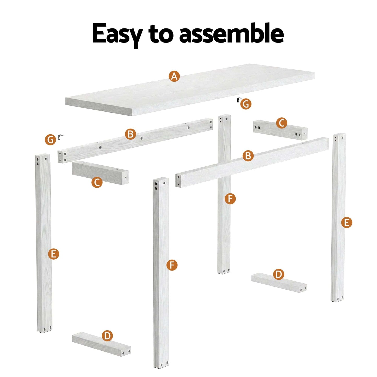 Best Console Table 110CM White | Buy Online at Furniture Things Australia