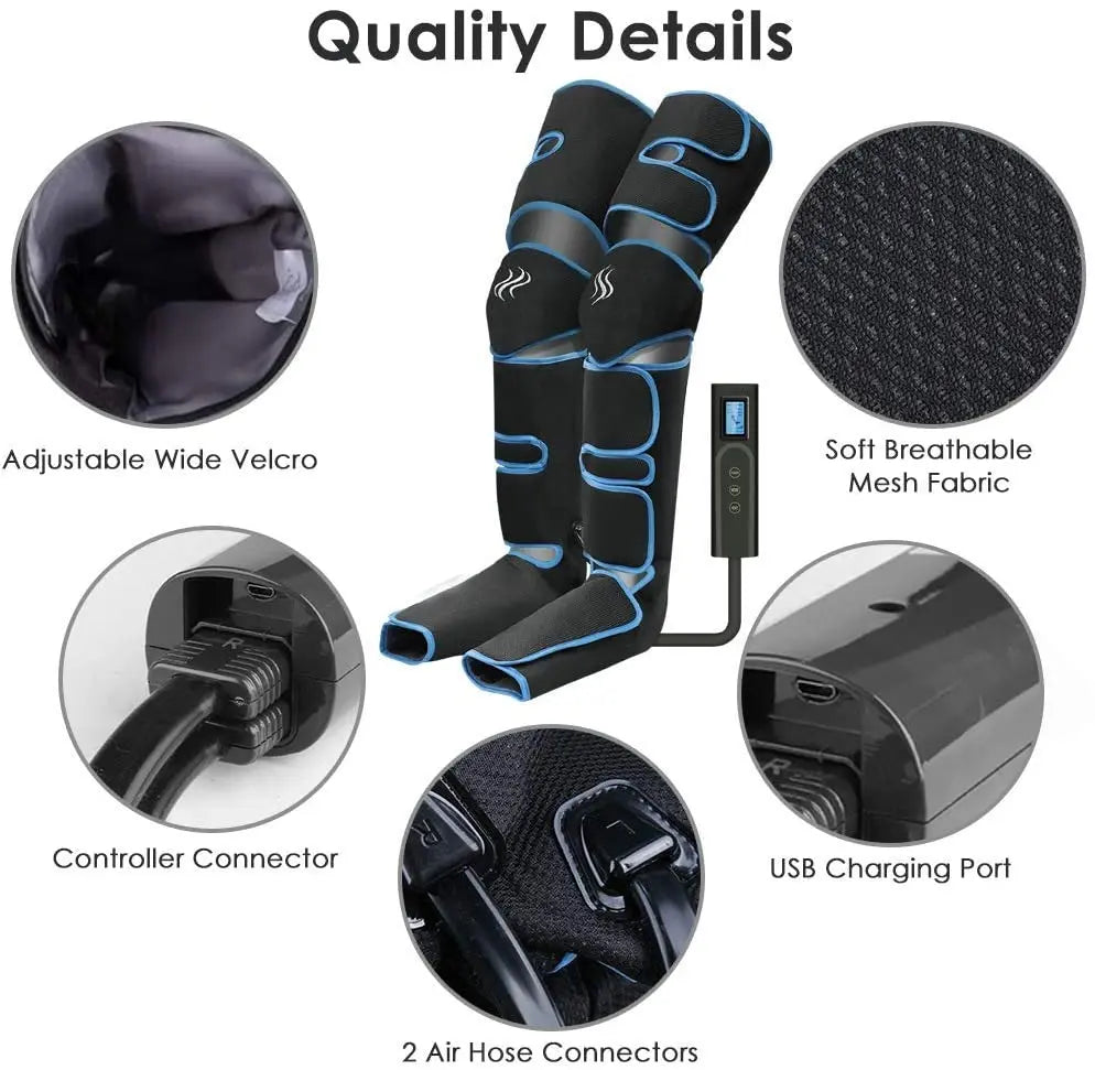 Leg Massager with Air Pressure Foot Calf Circulation Device