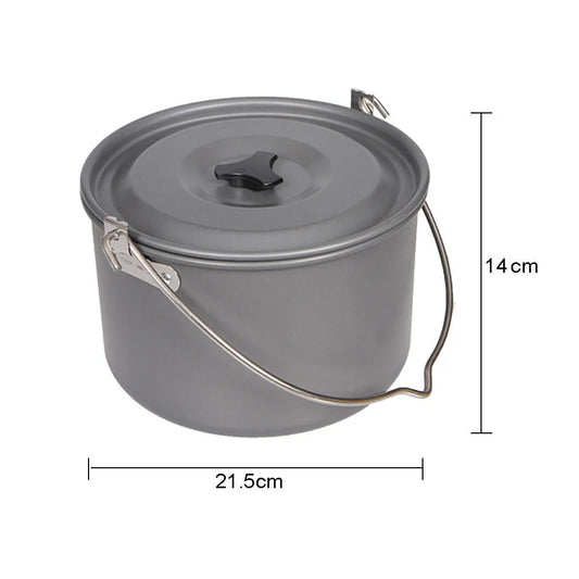 Camping Aluminium Hanging Pot 4.2L