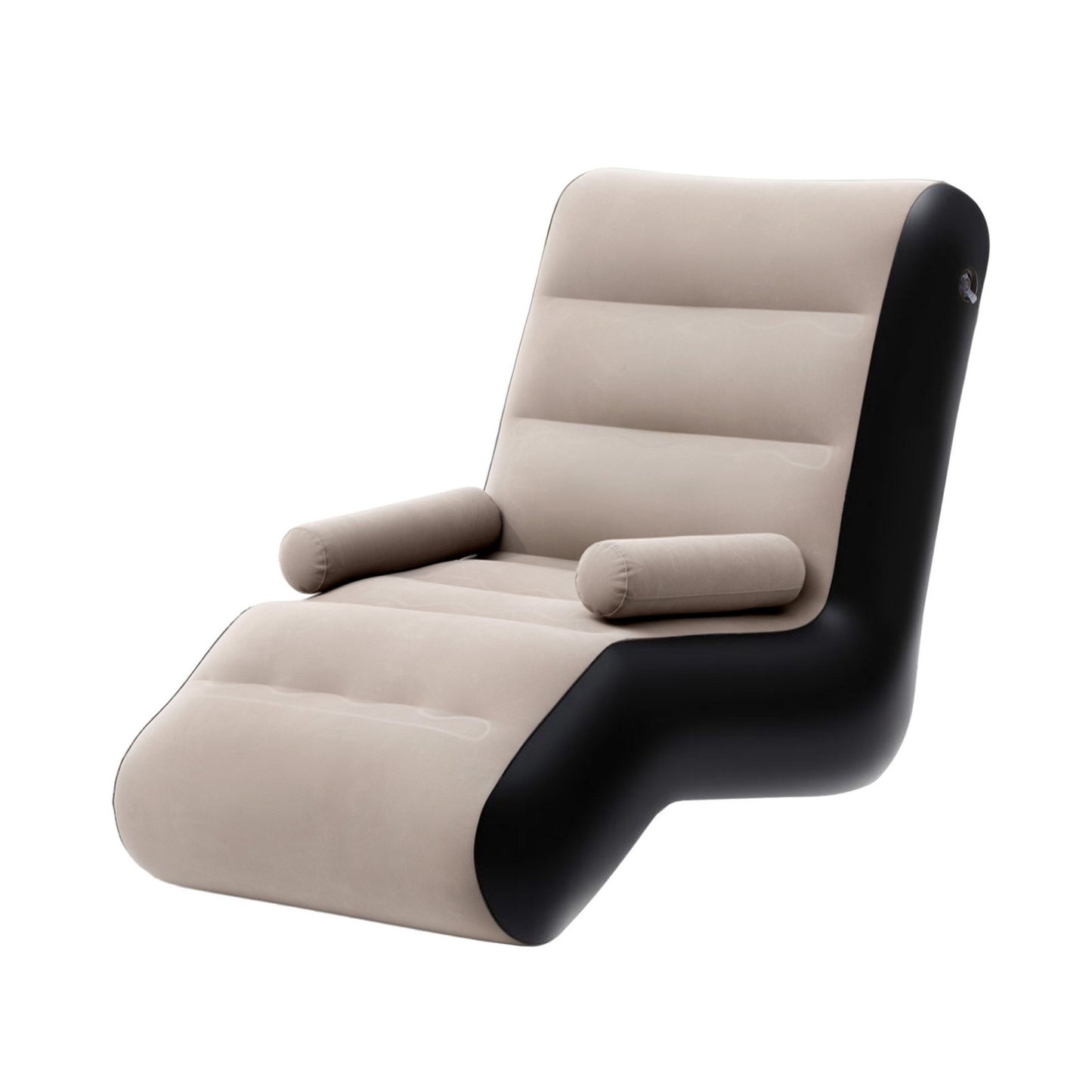 Inflatable Chair Sun Lounger Blow Up Folding Air Chairs Sofa for Camping with Pump