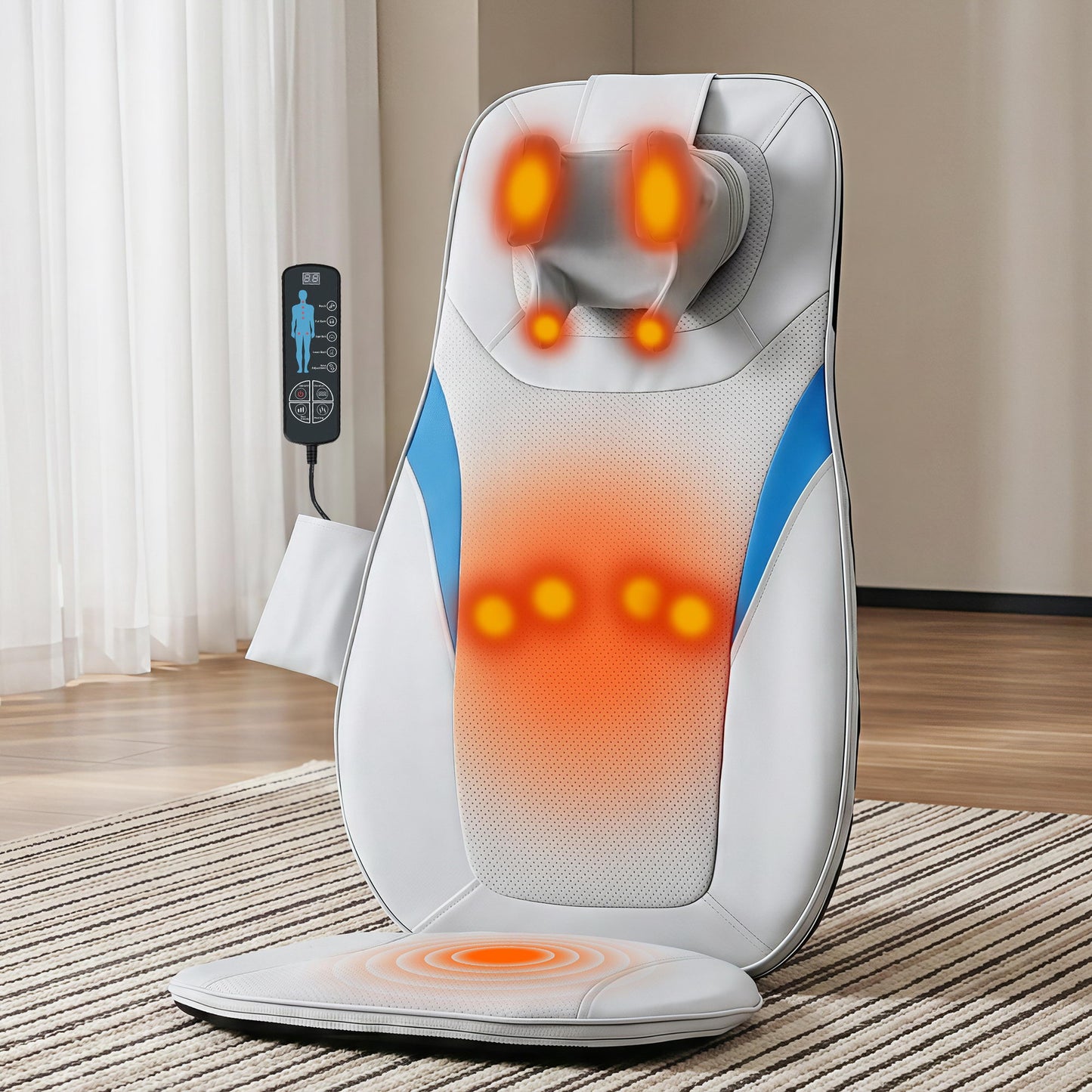 Full Back Massage with Cushion 3D Kneading Heating