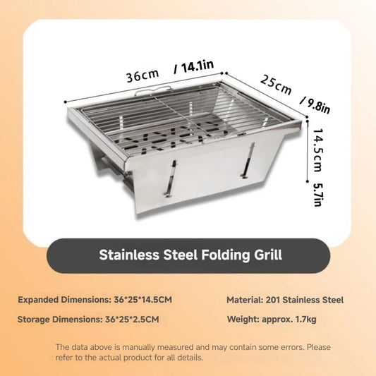 Portable Folding Charcoal Grill