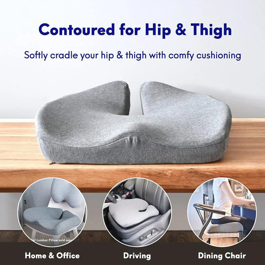 Coccyx Cushion Memory Foam Tailbone Pain Relief