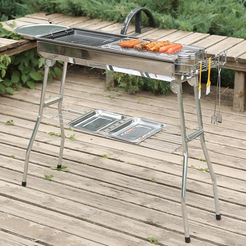 Portable Folding Charcoal Grill
