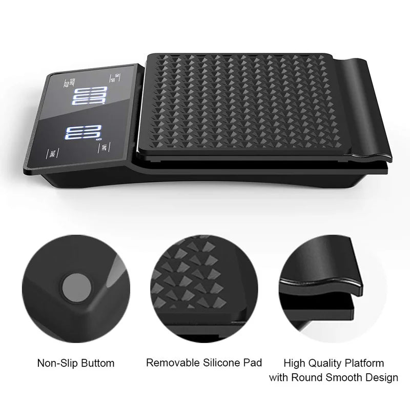 Digital Kitchen Scale with High Precision Coffee Timer