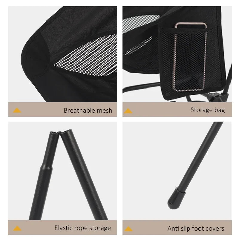 Folding Chair Square with Stable Moon