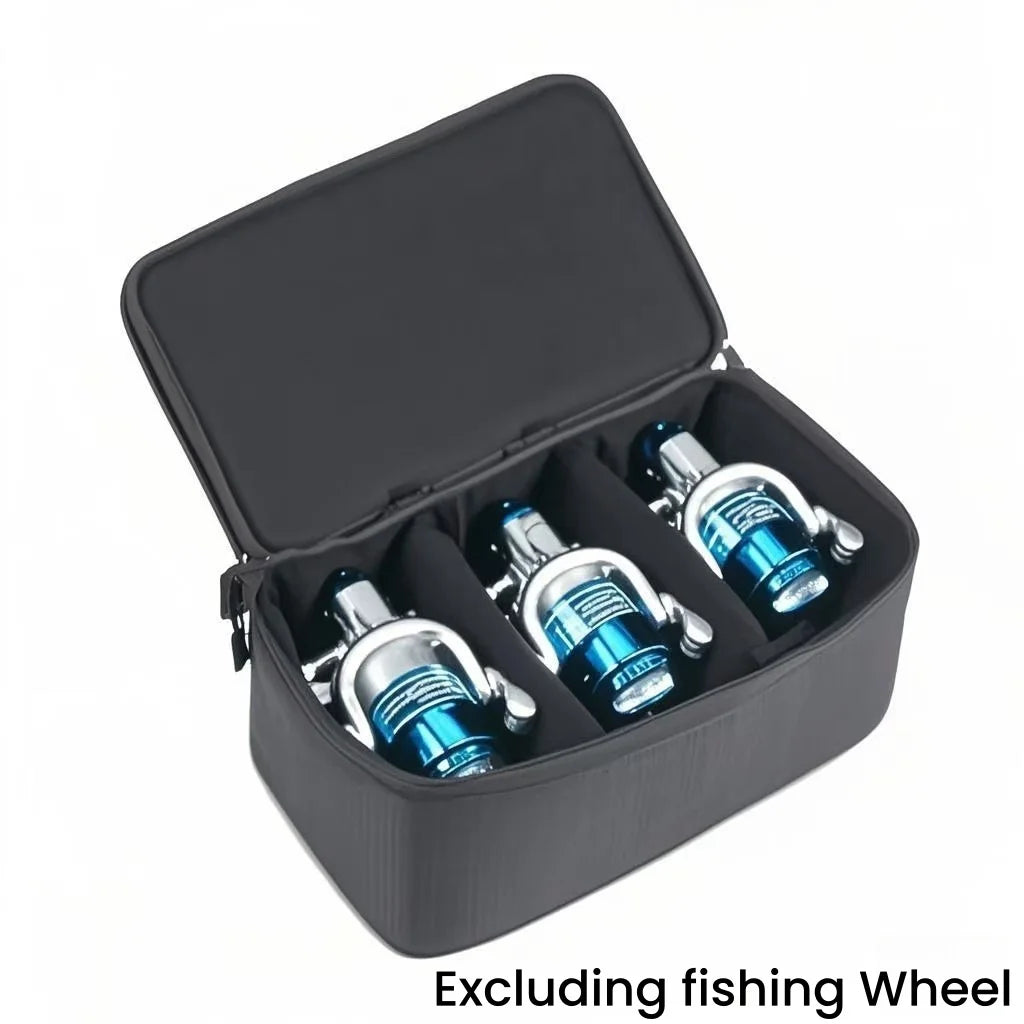 Fishing Reel Bag with Canvas Organizer Case