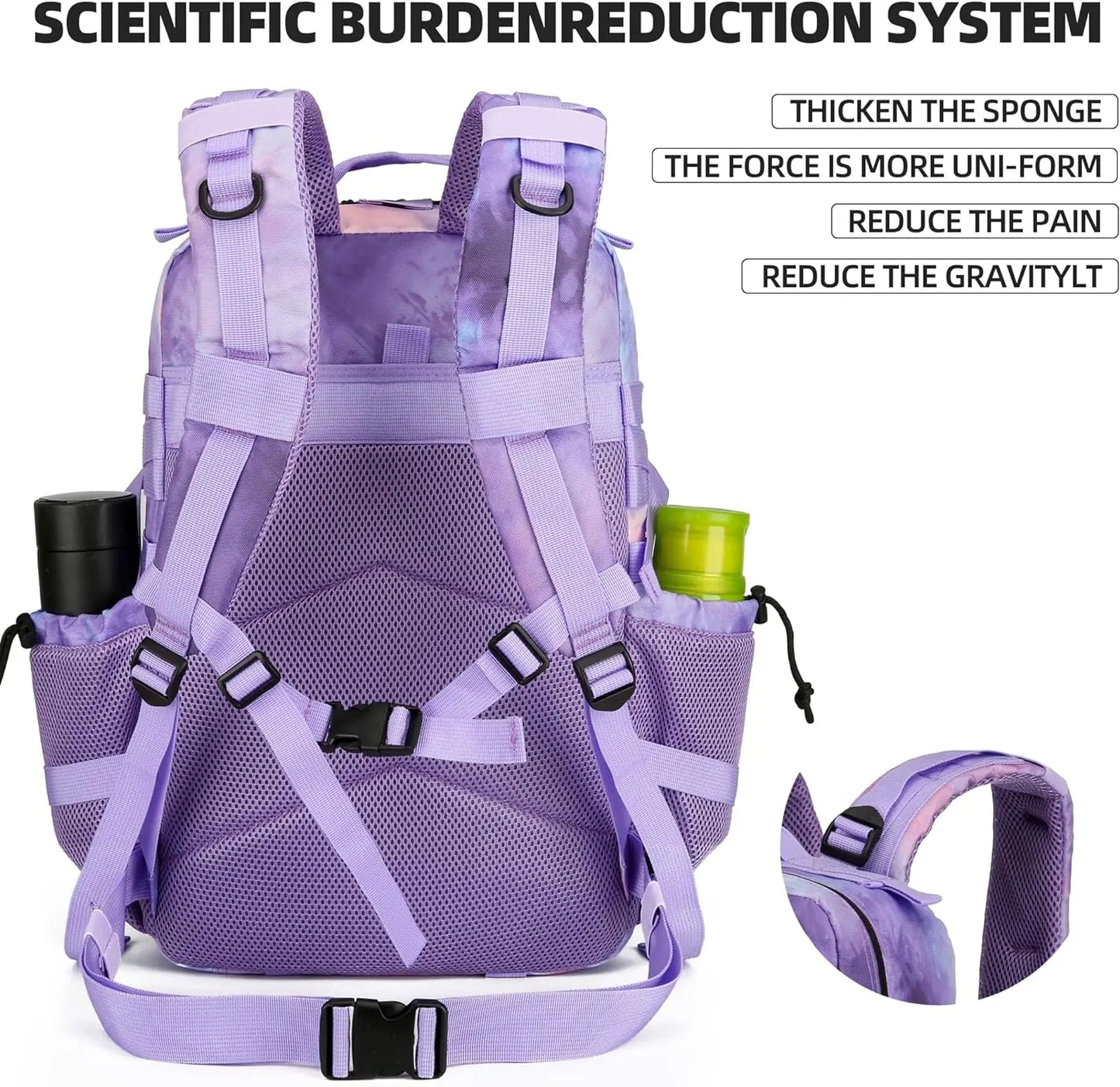 Tactical Backpack with 45L Waterproof Outdoor Rucksack