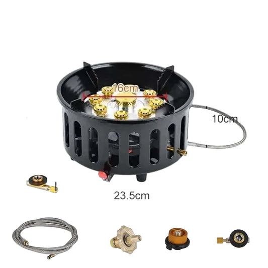 Camping Stove 9-Core High-Power Gas Burner