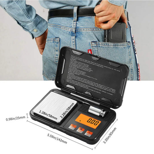 Digital Pocket Scale with Precision Jewelry Carat Mini Weighing