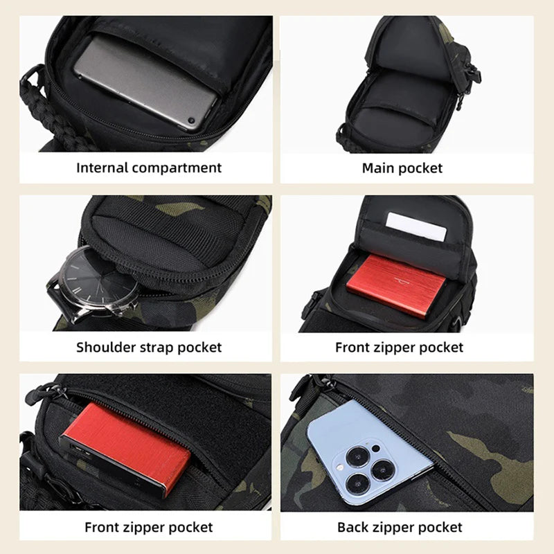 Chest Bag Tactical Waterproof Outdoor Sling