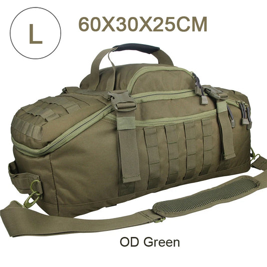 Tactical Backpack with 60L Waterproof 600D Polyester