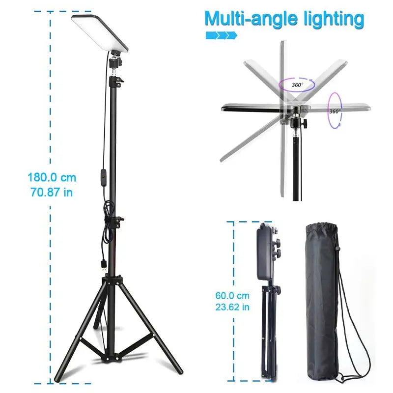 Work Light Portable LED Tripod Camping Lamp