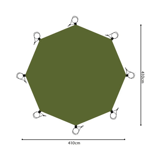 Camping Groundsheet with Large Waterproof Octagonal