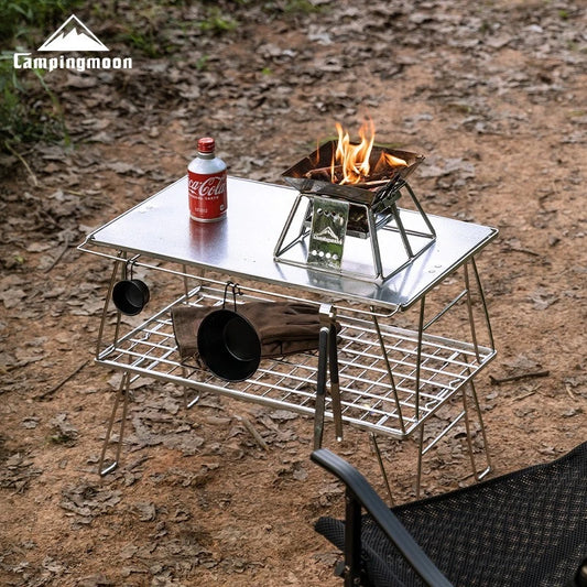 Camping Table Folding with Stainless IGT Board