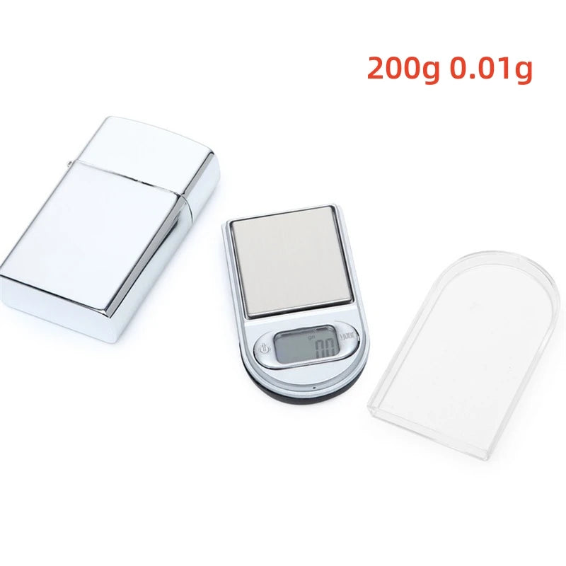 Digital Pocket Scale with Mini 200g Jewelry Weight