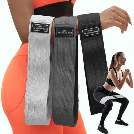 Fabric Resistance Hip Bands Set for Glute & Leg Training (3PCS)