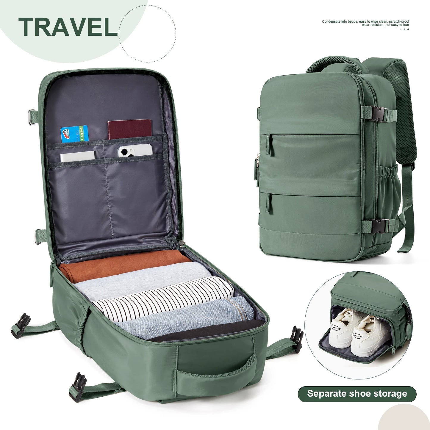 Travel Backpack Cabin Bag 40x20x25 Laptop Softback