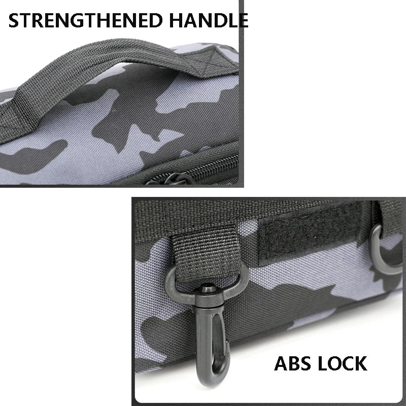 Fishing Gear Shoulder Bag with Nylon Rod Holder