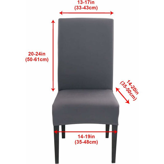 Stretch Chair Covers 6 pcs Set Dining ROom Chair Covers Universal Washable Modern Chair Covers For Dining ROom Decor