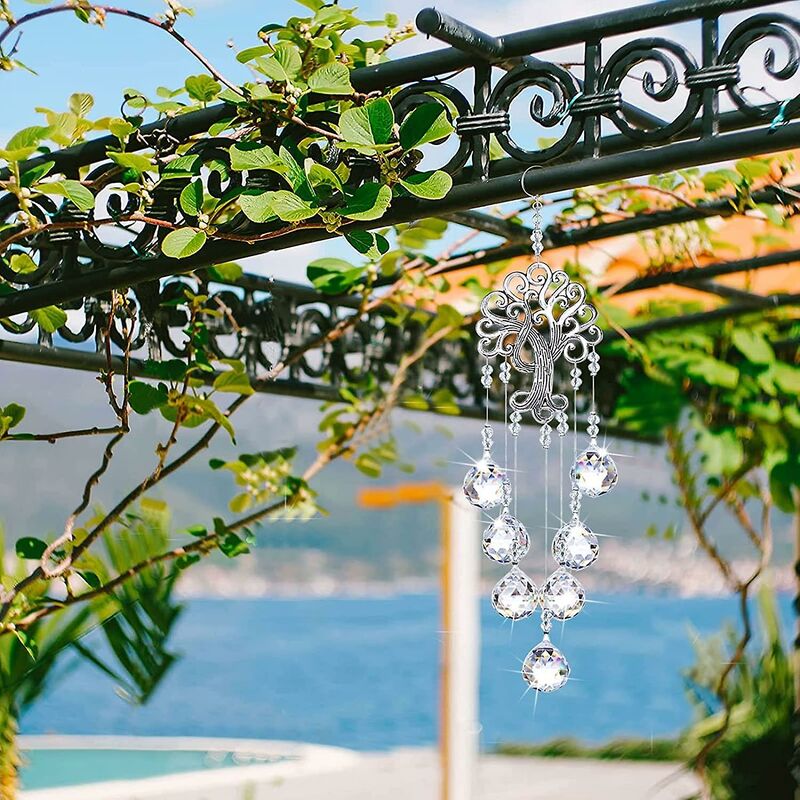 Crystal Suncatcher, Window Prism, Suncatcher, Hanging Sun Catcher For Home, Garden, Crystal Lamp, Curtain Pendant,