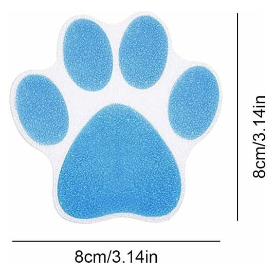 15 pcs Non-Slip Bathtub Stickers Kids Adult Shower Anti-Slip Stickers Dog Paw Waterproof Non-Slip Pads For Bathtub,