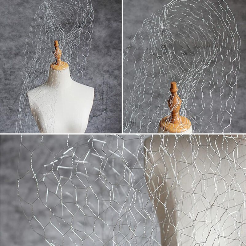 Galvanized Hexagonal Chicken Wire 400Mm X 5M For Craft Projects, Gardening, Home Decor