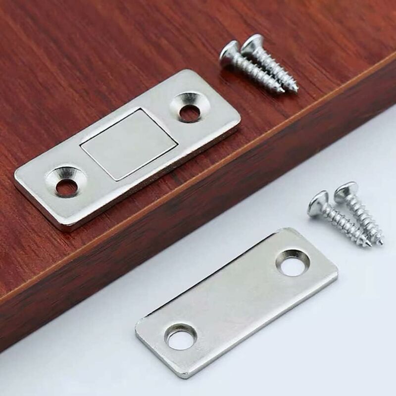 4/8 Pack Adhesive Magnetic Cabinet Door Catches Stainless Steel Kitchen Magnetic Catch For Cupboard Magnetic Closure