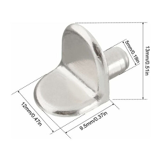 30 Pieces Shelf Support Pegs, 5Mm Shelf Pegs L-Shaped Bracket For Wood And Glass Cabinet Storage Furniture Cupboard