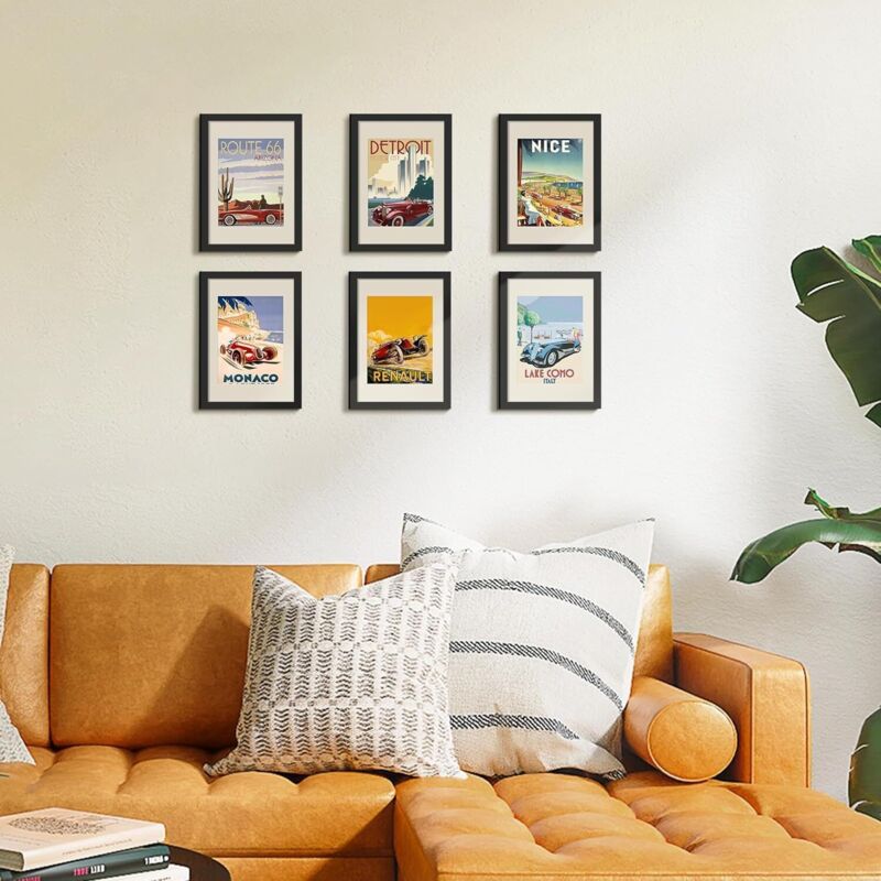 3 pcs Set Photo Frames 21X29.7Cm, A4 Black Frame, Can Be Placed Or Hung On The Wall High Quality Wooden Photo Frame