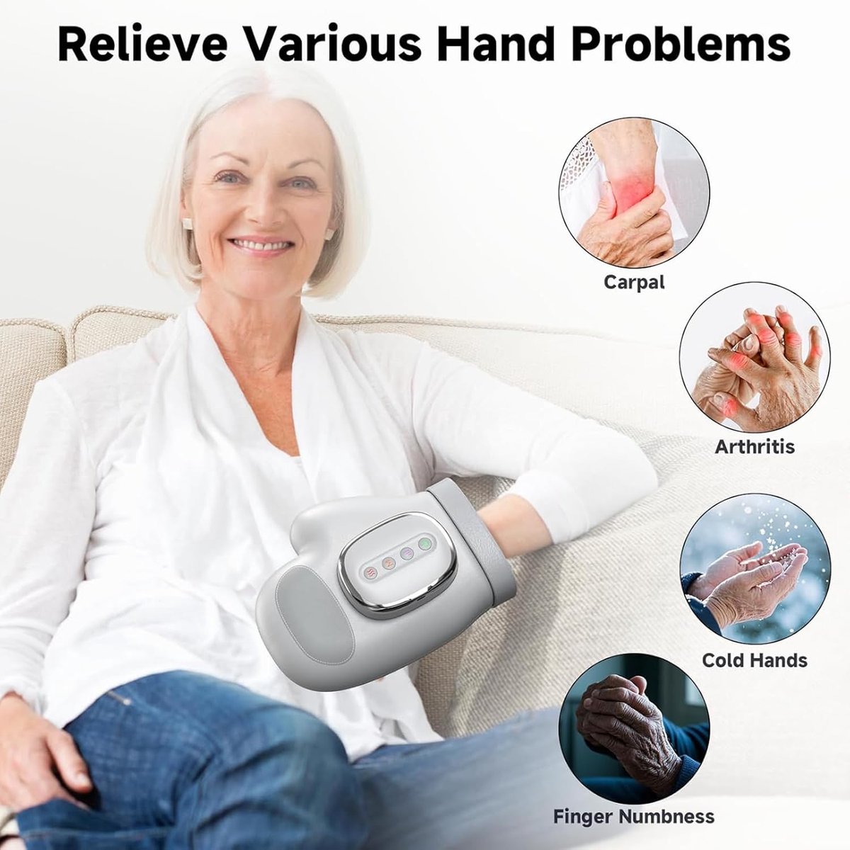 Hand Massage with Inflatable Cushion