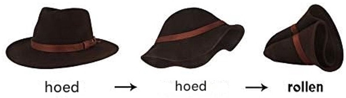 Sun Hat with Foldable leather lining - For men and women (navy blue)