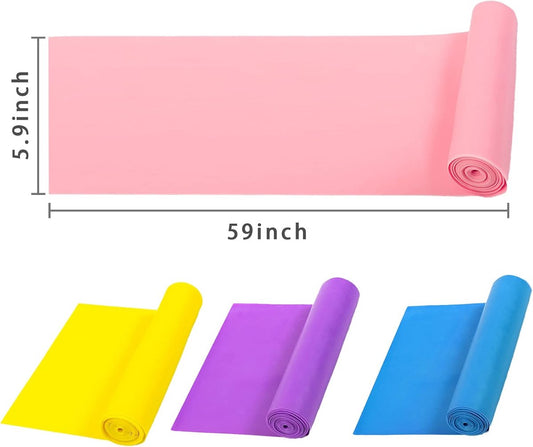 Fitness Resistance Bands for Yoga- 150*15 cm (4 pieces)