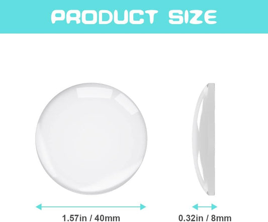 Door Stopper Wall Transparent - Set of 12 - Ø 4 cm - Self-adhesive Door Buffers - Wall Protection against Door Handles