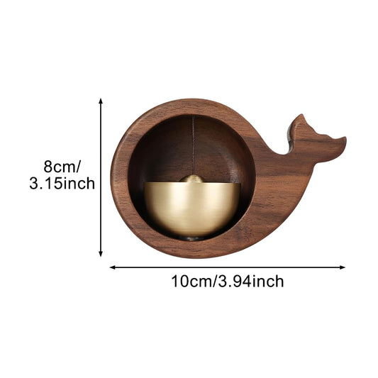 Doorbell - Wireless Doorbell - Wooden Doorbell - Magnetic Wall Sticker - Vintage Wooden Doorbell - Vintage - With Copper Bell - Living Room Decoration - Bedroom Decoration - Wall Decoration - Christmas Gifts - Christmas Gifts for Adults - 1 Piece