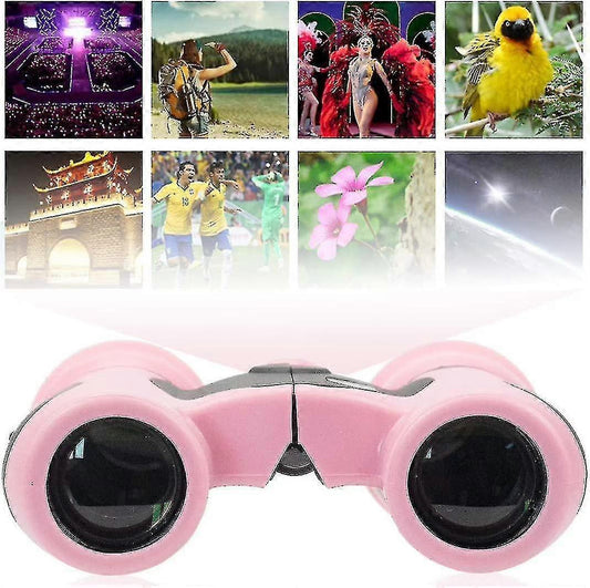 Pink Binoculars for Babies Compact Lightweight Outdoor Viewing Toy