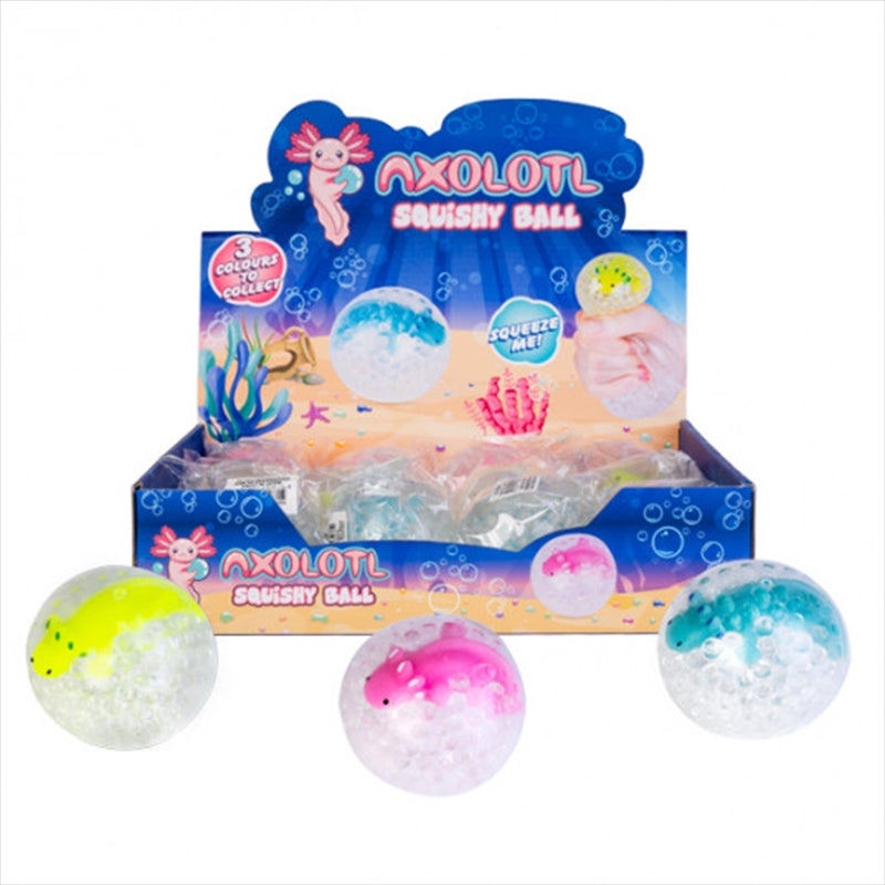 Squishy Ball Axolotl