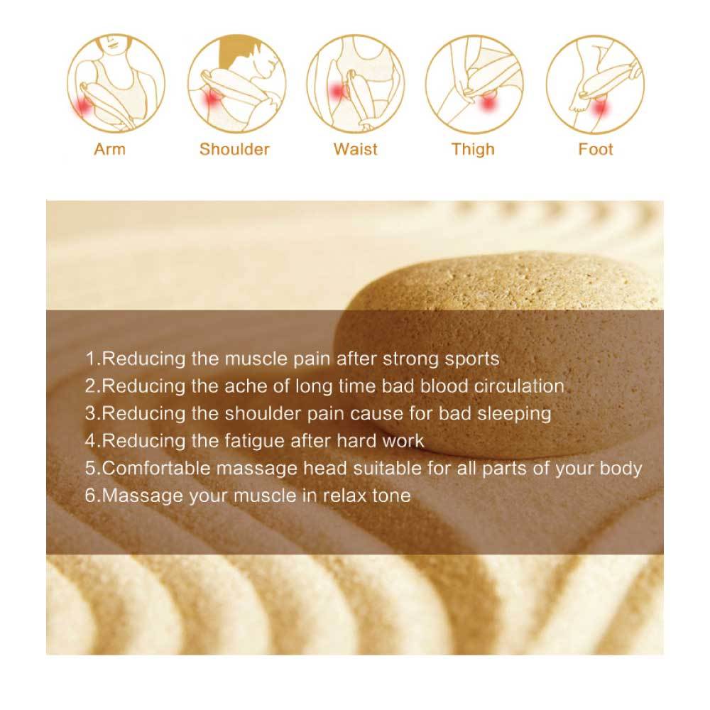 Full Body Handheld Massager Machine Champagne