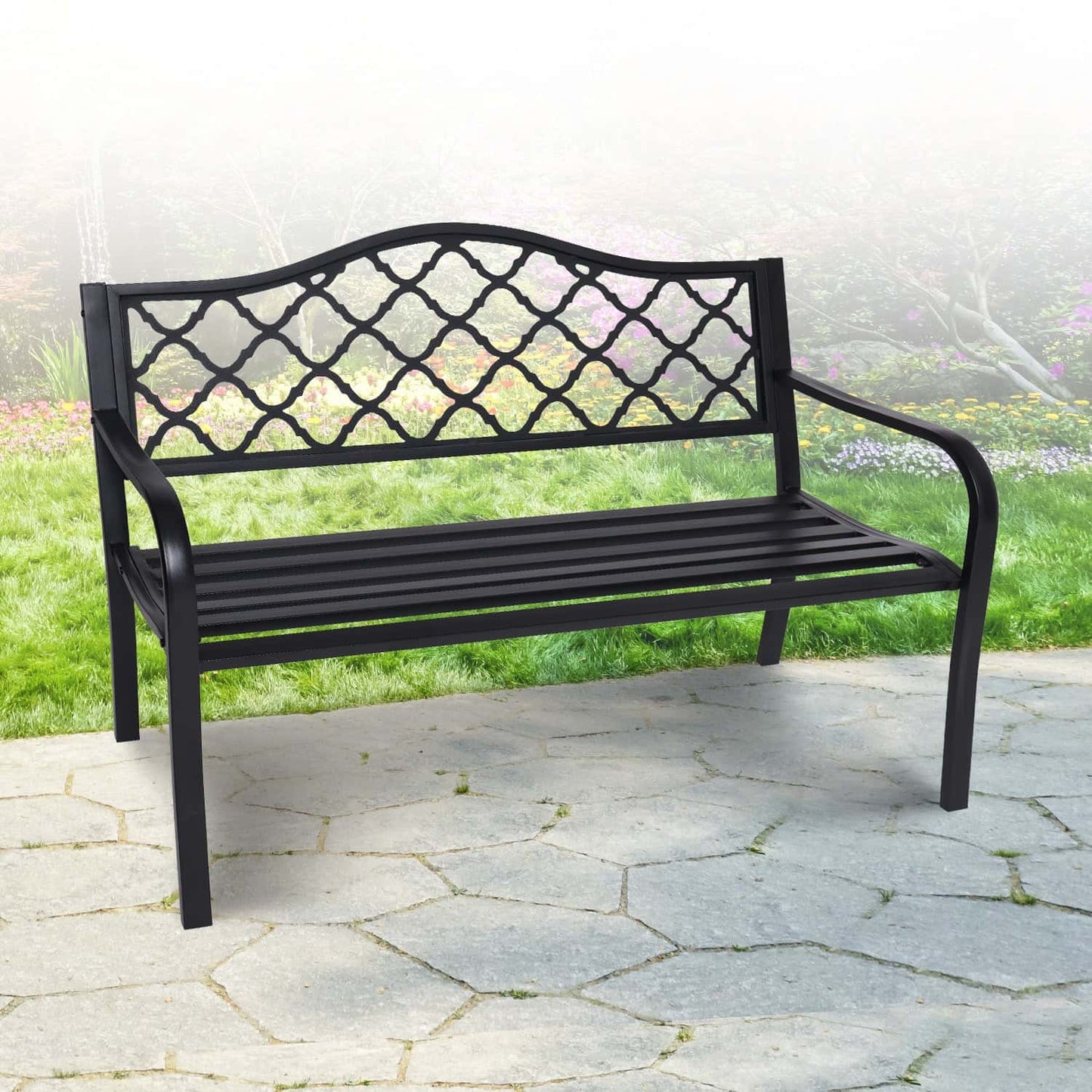 Best Steel Outdoor Garden Bench - Elegant | Buy Online at Furniture Things Australia