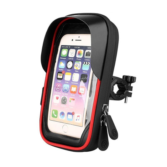 Waterproof Mobile Phone Holder For Bikes And Motorcycles - Black